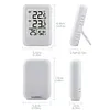 Wireless Weather Station Temperature and Humidity Monitor 100m Range for Desktop
