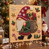 (20x20cm)Delivery Gnome DIY Pearl Painting Art With Inner Wooden Framed Kit