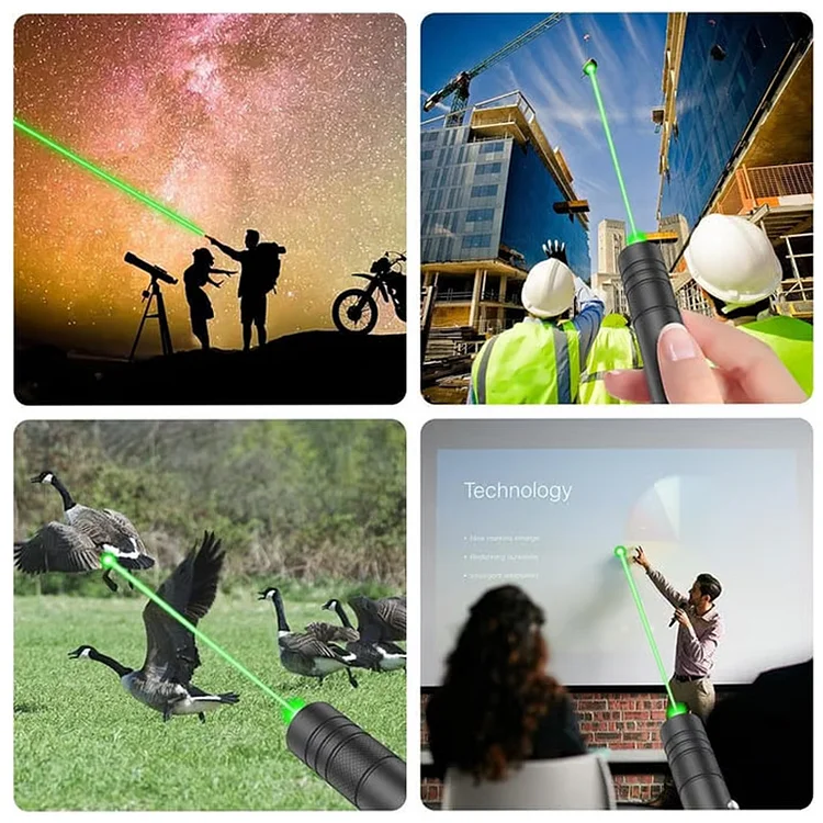 Torcia laser ad alta potenza ricaricabile tramite USB