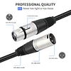 3Pin Audio Speakers Splitter Patch Cable 1 XLR Female To 2 XLR Male Stereo Audios Adapter Patching Cable Shielded Patching Cord Adaptor for Recording Speaker Systems Radio Station
