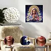 uk.everydayedeals DIY Pearl Painting With Frame - Handmade Self-Adhesive Pearls - Lady(25*25cm)