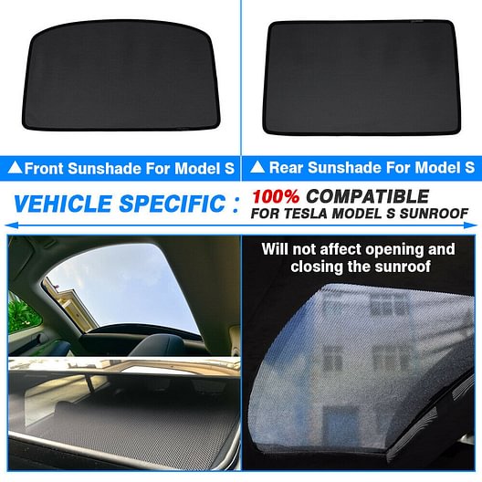 tesla model s sunroof shade