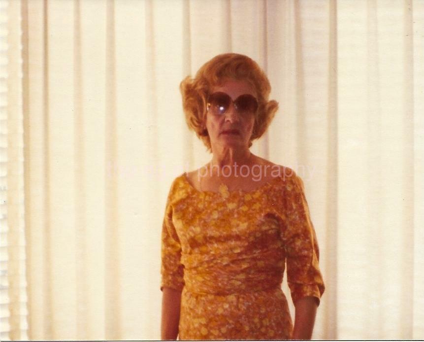 Portrait Of An American Woman FOUND Photo Poster painting ColorOriginal 04 20 I