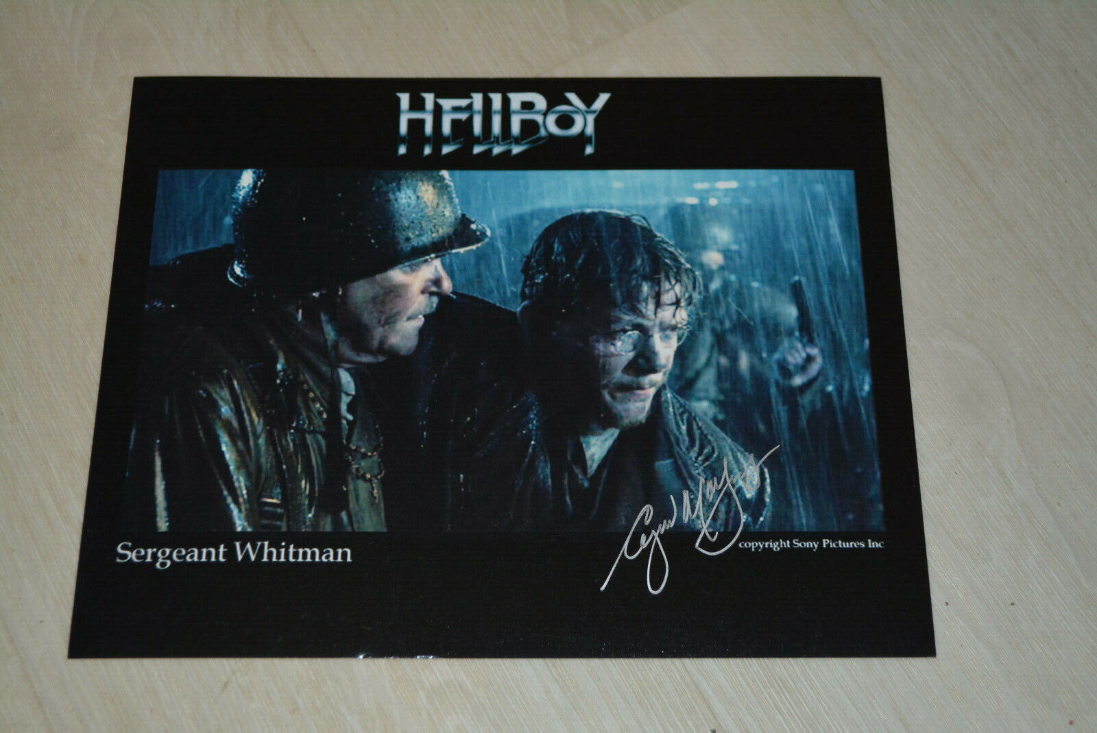 ANGUS MACINNES signed autograph In Person 8x10 HELLBOY