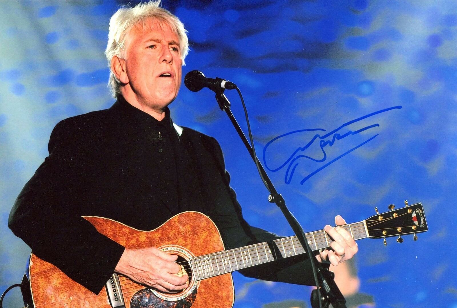 Graham Nash SINGER autograph, In-Person signed Photo Poster painting