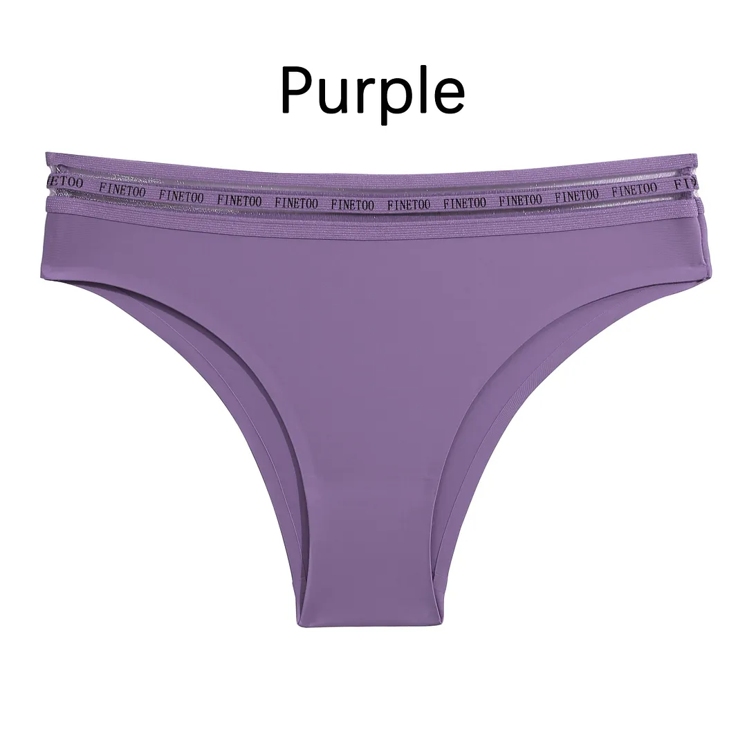 M-XL Seamless Women Panties Sexy Underwear Low-Waist Soft Intimates Lingerie Solid Color Pantys Finetoo Design Female Lingerie
