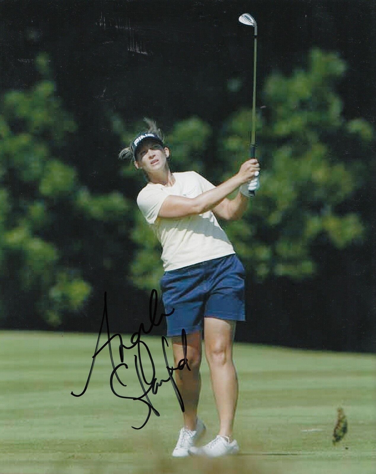 ANGELA STANFORD signed *LPGA* WOMENS GOLF 8X10 Photo Poster painting W/COA *USA* SOLHEIM CUP #3