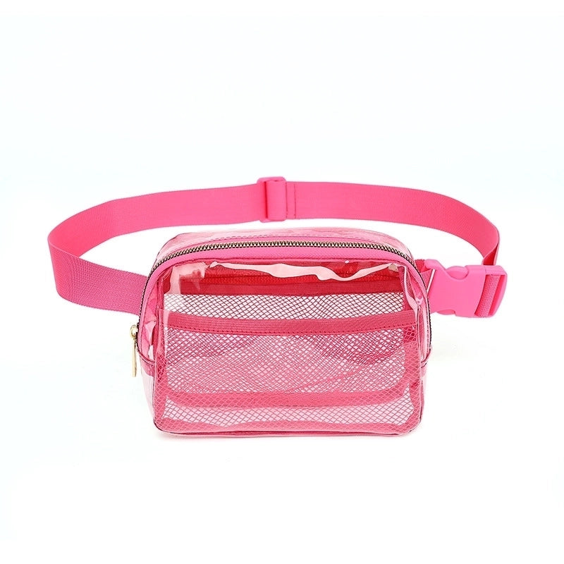 Unisex Basic Classic Style Solid Color Nylon Waist Bags