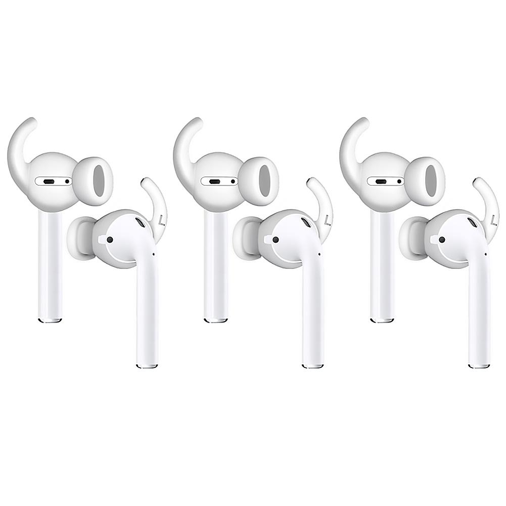

3 Pairs Soft Silicone Shockproof Bluetooth Earbuds Case Protector for AirPods EarPods, 501 Original