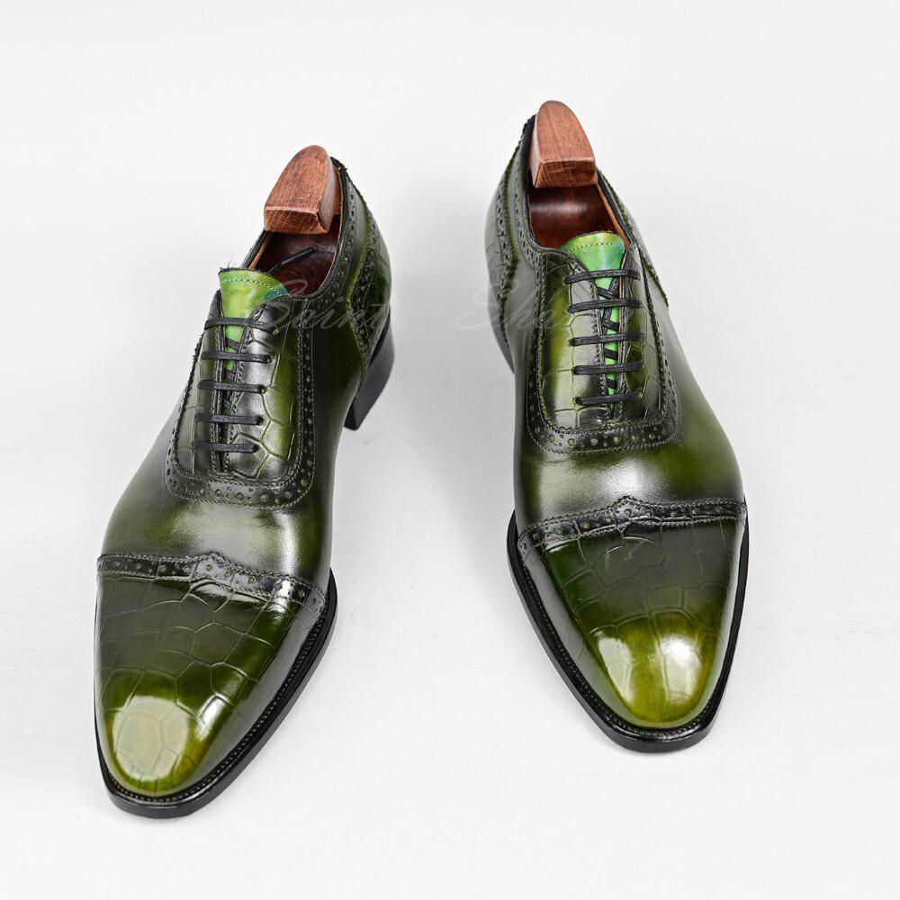 Men's Leather Shoes Oxford Shoes Imitation Leather Banquet Shoes