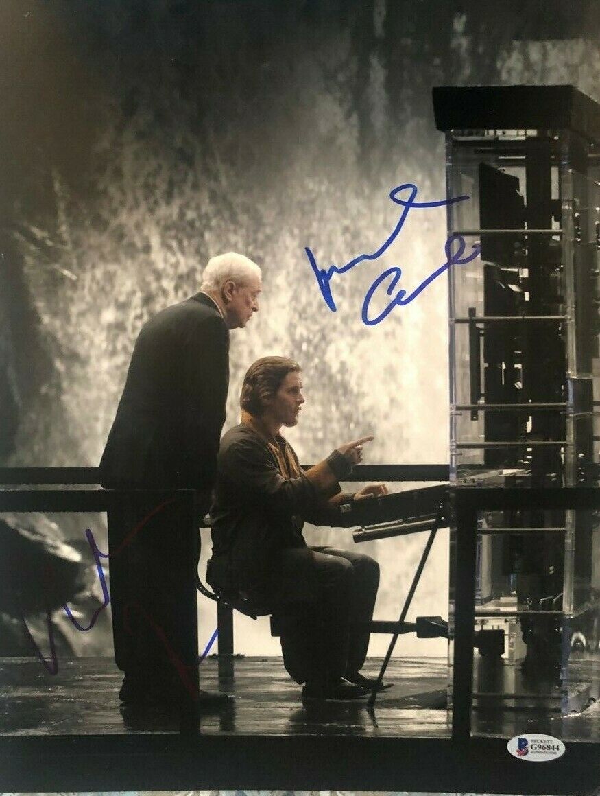 Christian Bale Michael Caine signed autographed 11x14 Photo Poster painting Dark Knight Batman