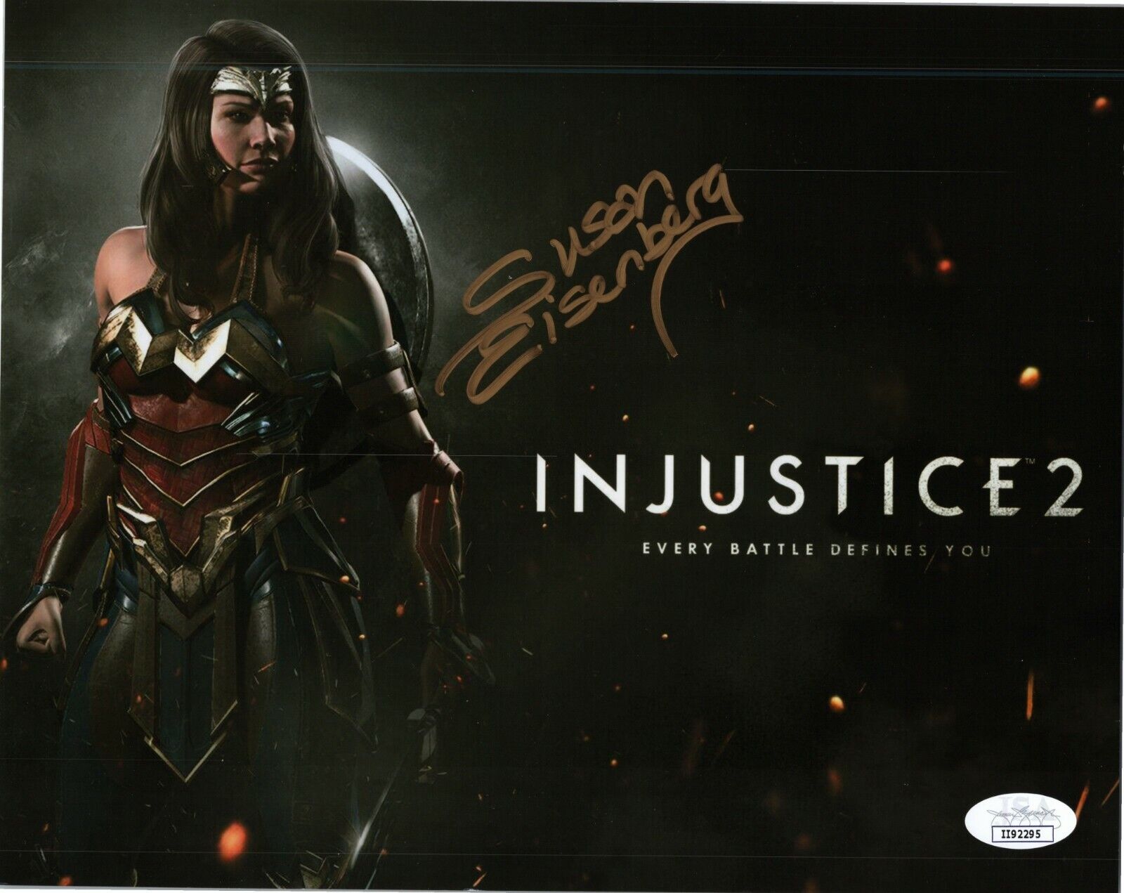 SUSAN EISENBERG Authentic Signed INJUSTICE 2 - WONDER WOMAN