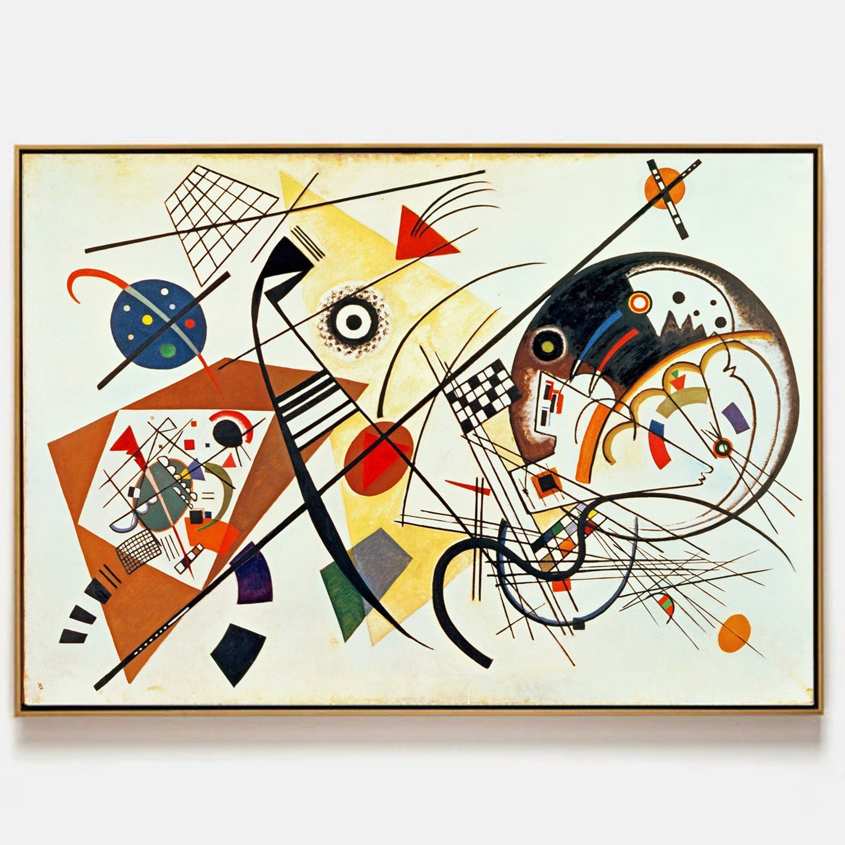 Arabelart Throughgoing Line by Wassily Kandinsky - Famous Art Reproduction