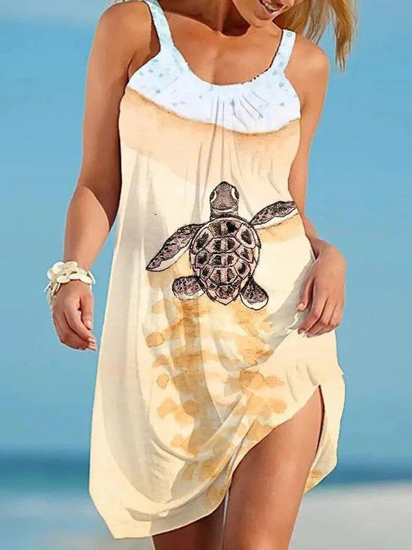 Women's printed dress-031020