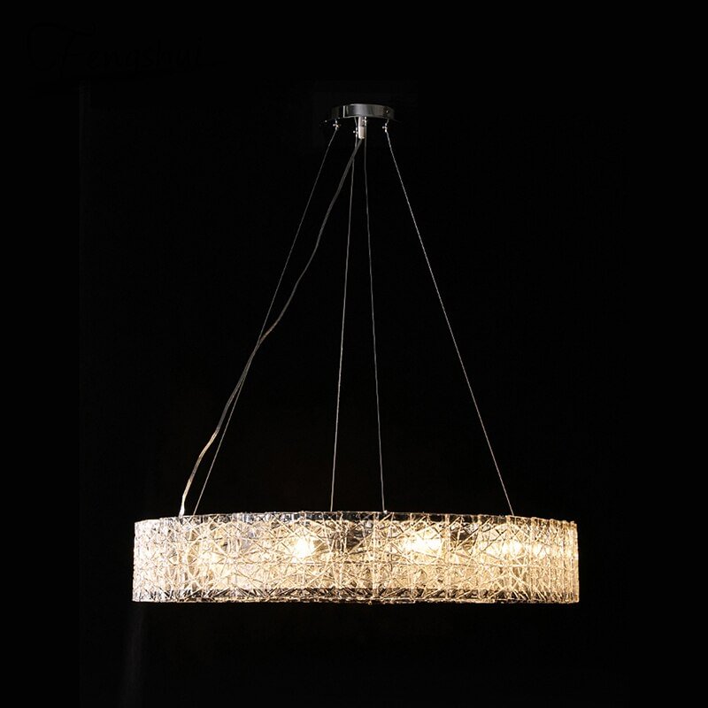 Luxury Glass Iron LED Pendant Lights Lighting Nordic Pendant Lamp Dining Living Room Bedside Bedroom Bar Loft Decor Hanging Lamp