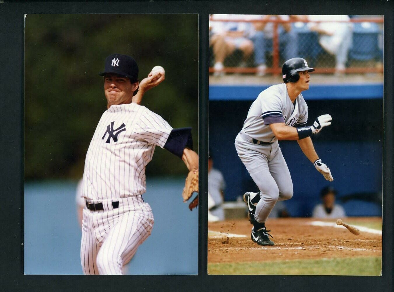 New York Yankees LOT of SIX 1991 & 1992 Press Original Color Photo Poster paintings