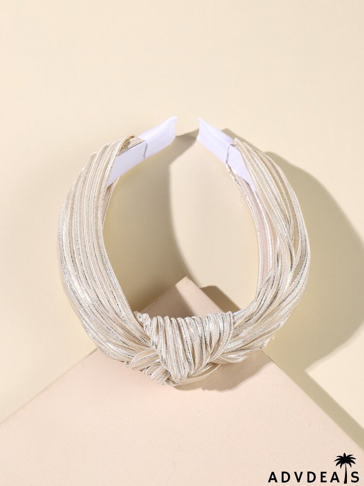 Knot Decor Pleated Headband