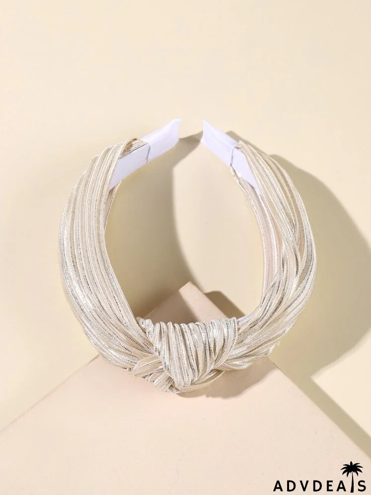 Knot Decor Pleated Headband