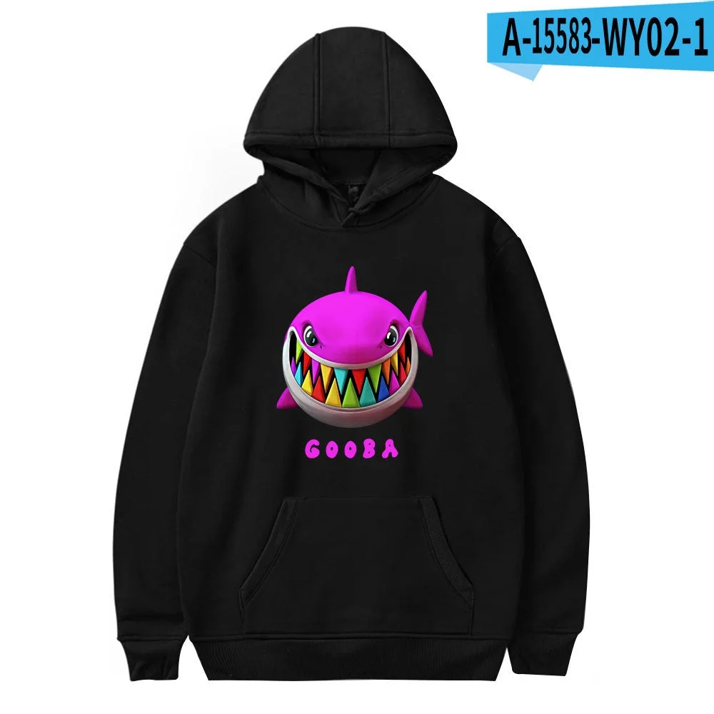 Rapper Hoodies Tekashi 6ix9ine Gooba Shark Floral Loose Sweatshirts