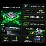 AMD Ryzen™ 7 PRO 6850U Mini PC--GMKtec M7 Ultra