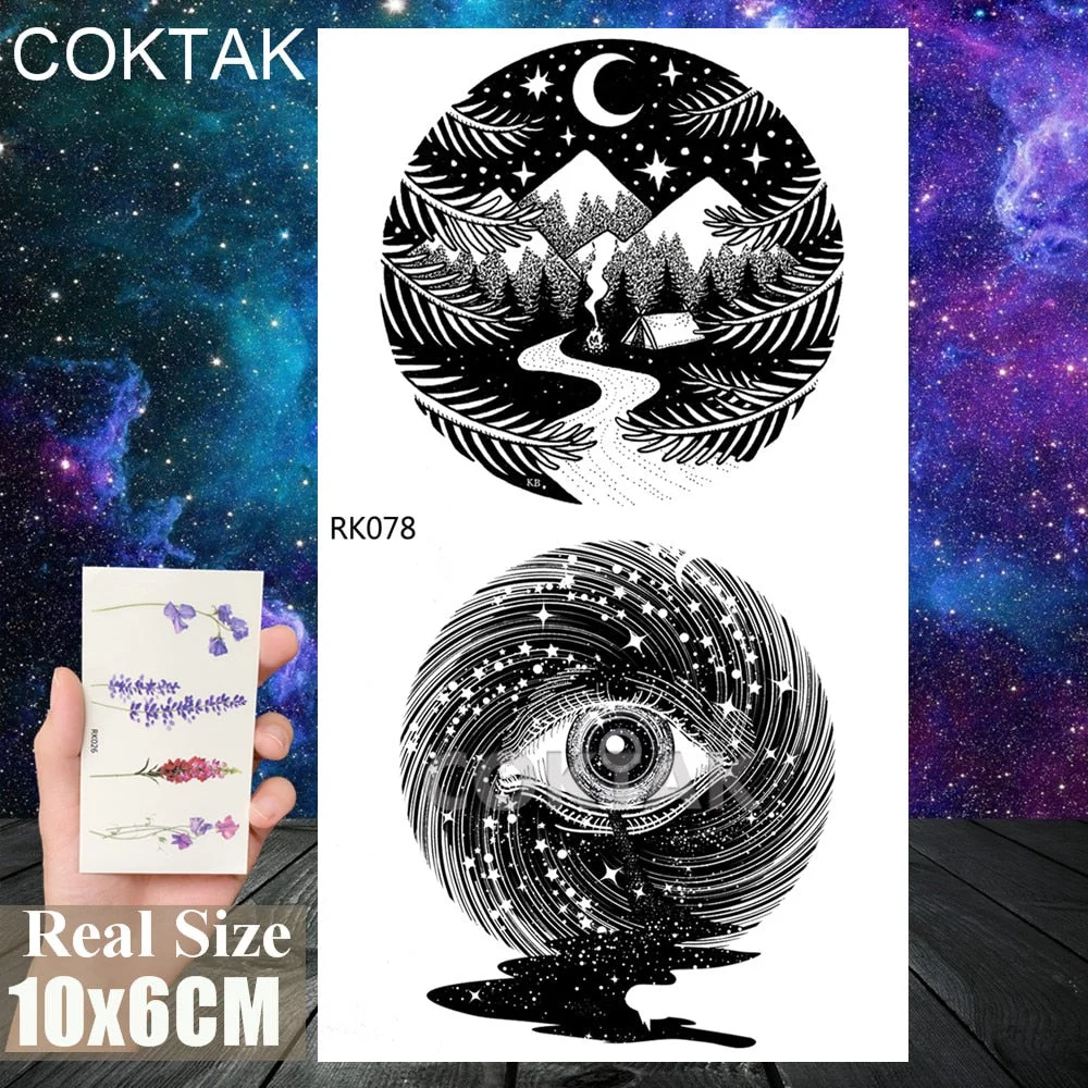 Sexy Red Lips Tooth Tongue Temporary Tattoos Sticker For Adult Body Art Painting Chest Tatoos Fake Waterproof Tattoo Paper