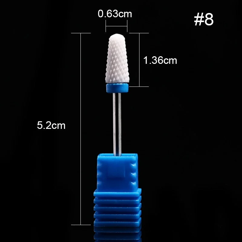 1Pc Ceramic Nail Drill Bits Nail Milling Cutter Bits Electric Drill Machine For Manicure Pedicure Equipment Accessory Tools-Nail Inspo