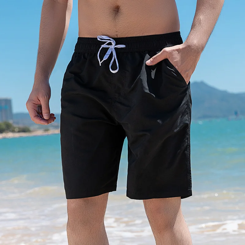 Solid Color Casual Beach Men's Shorts