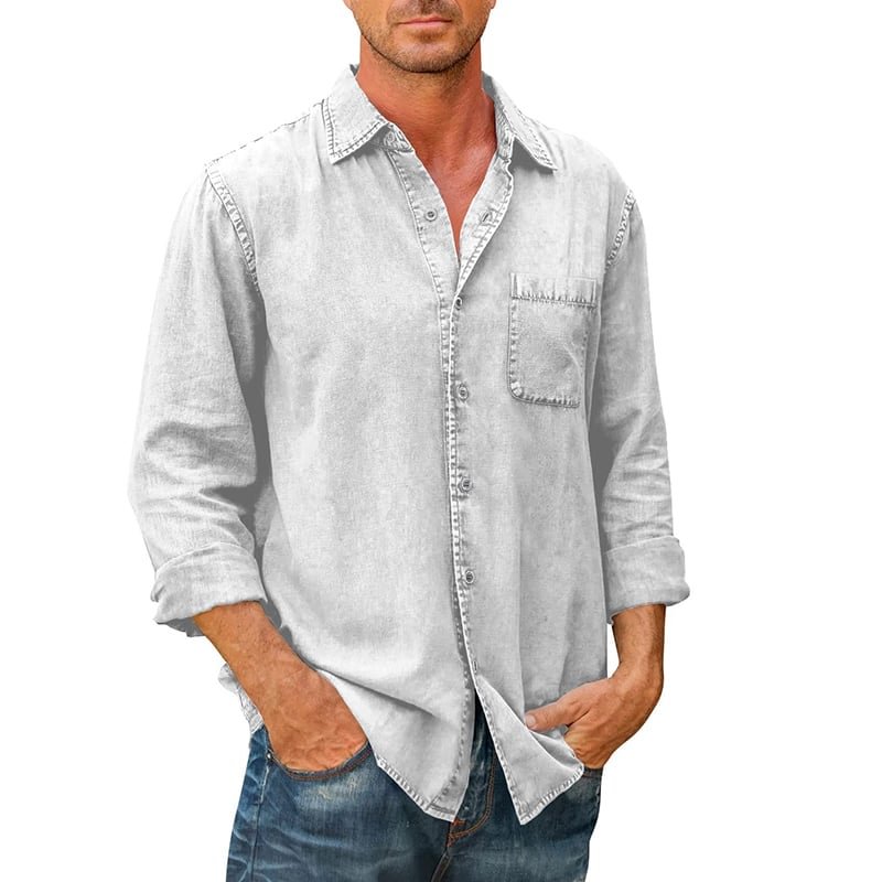 🔥🔥Men's Denim Style Shirt [Long Sleeve]