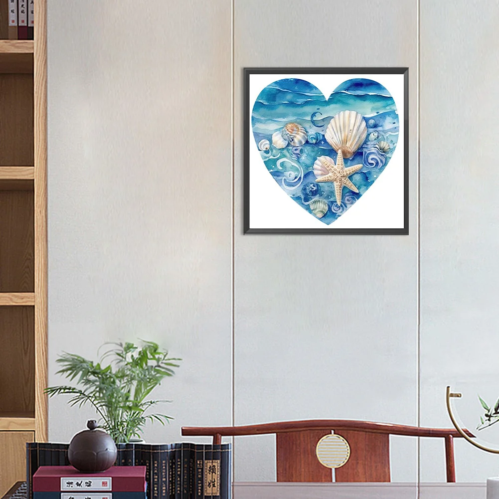 Diamond Painting - Full Round Drill - Love Starfish(Canvas|30*30cm)