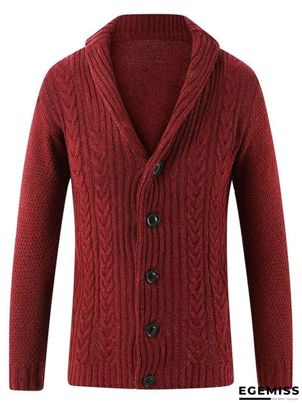 Men Casual Warm Men's High Quality Fashion Cardigan V-neck knitting Sweaters Coat | EGEMISS