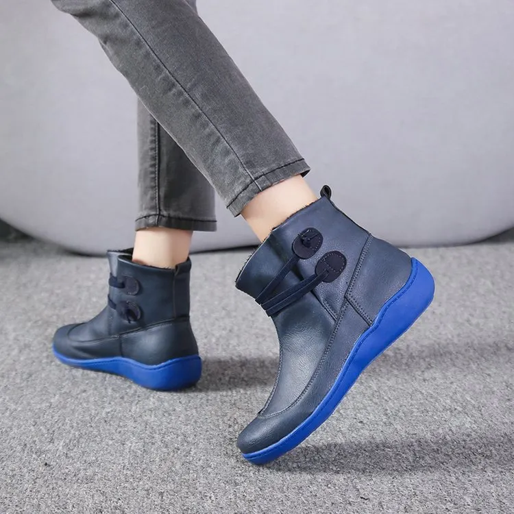 Breakj Breakj Children 2025 Autumn And Winter New Flat Bottom Martin Boots Short Boots Bottom And Large Women's Shoes 43