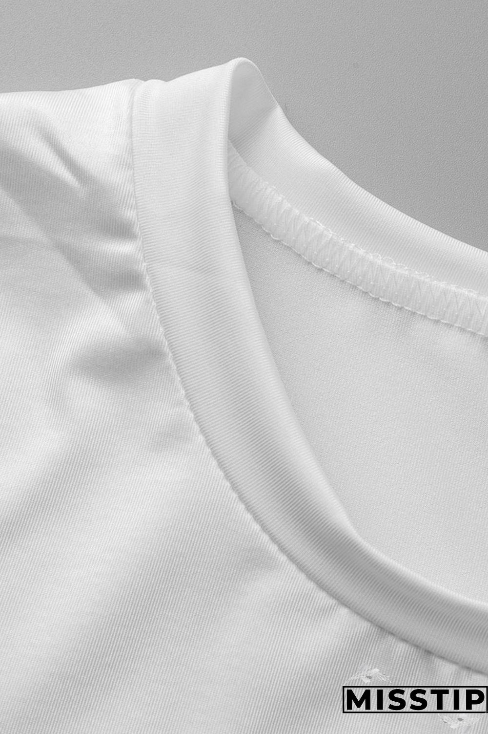 Black White Casual Street Print Tassel Patchwork O Neck Plus Size Two Pieces