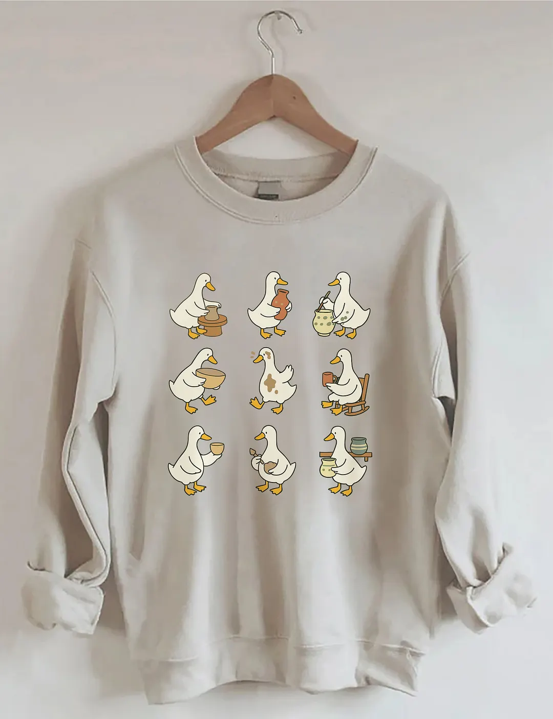 Cute Goose Pottery Sweatshirt