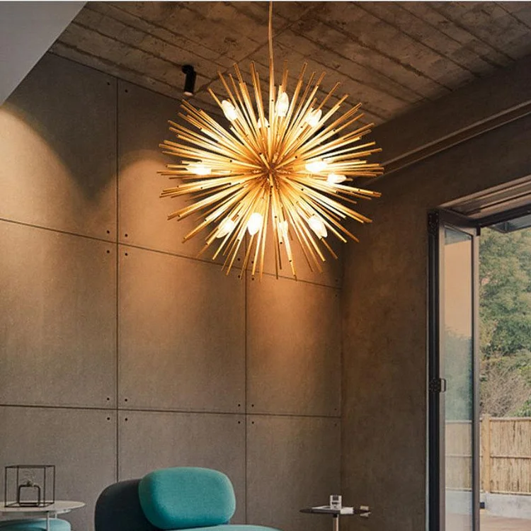 Gold Globe Modern Chandelier For Dining Living Room Light Fixtures Vjlight