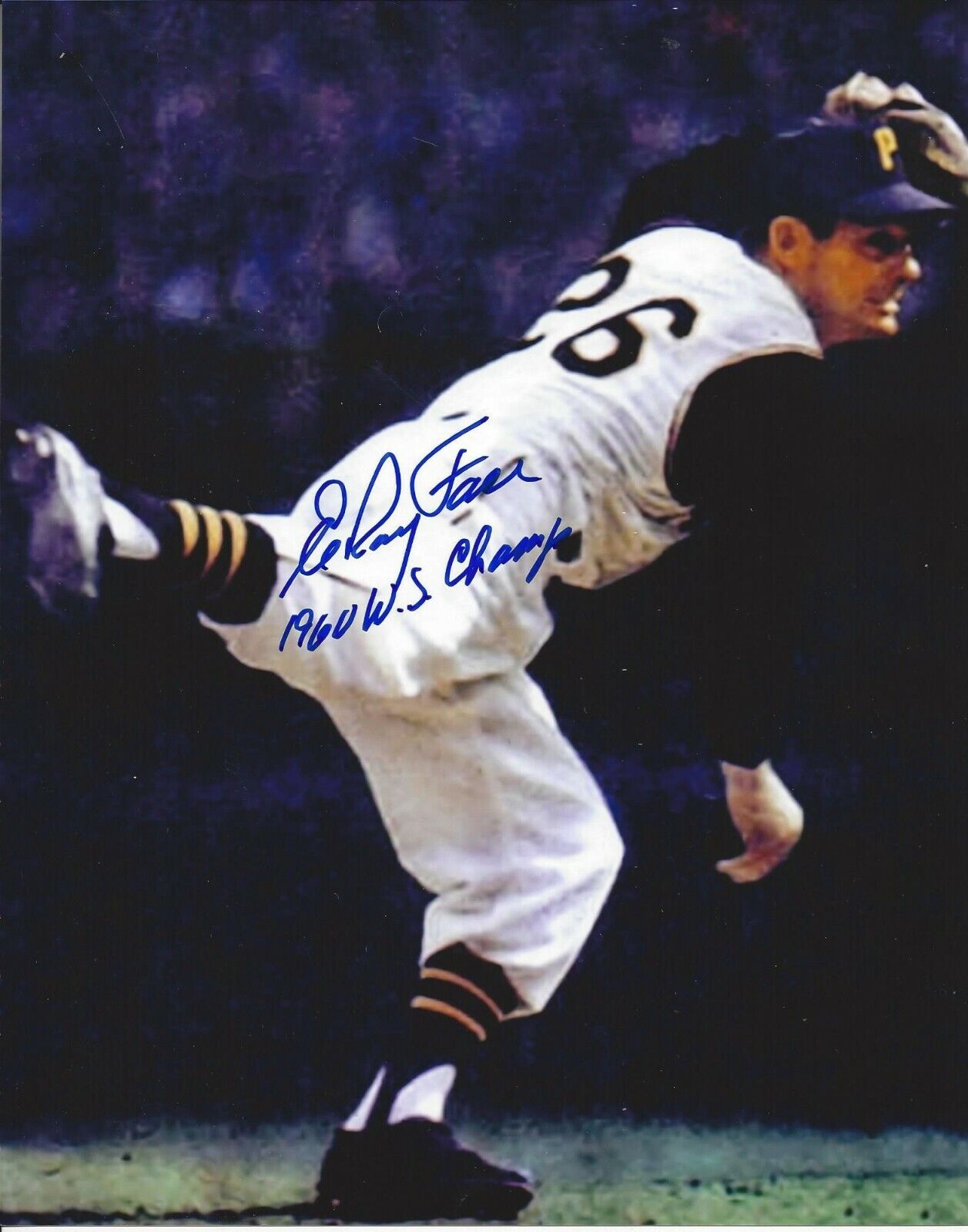 Elroy Face Autographed 8x10 Pittsburgh Pirates#S741