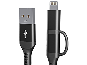 coiled lightning cable