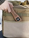 2Pcs Sapele Outdoor Grill Pan Handle Camping Anti-Scalding Barbecue Pan Handle