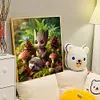 Groot-Peinture diamant ronde compl&egrave;te-40*40cm