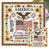 250th Anniversary US Independence-Partial 11CT Stamped Cross Stitch 36*36cm tapestrymarket