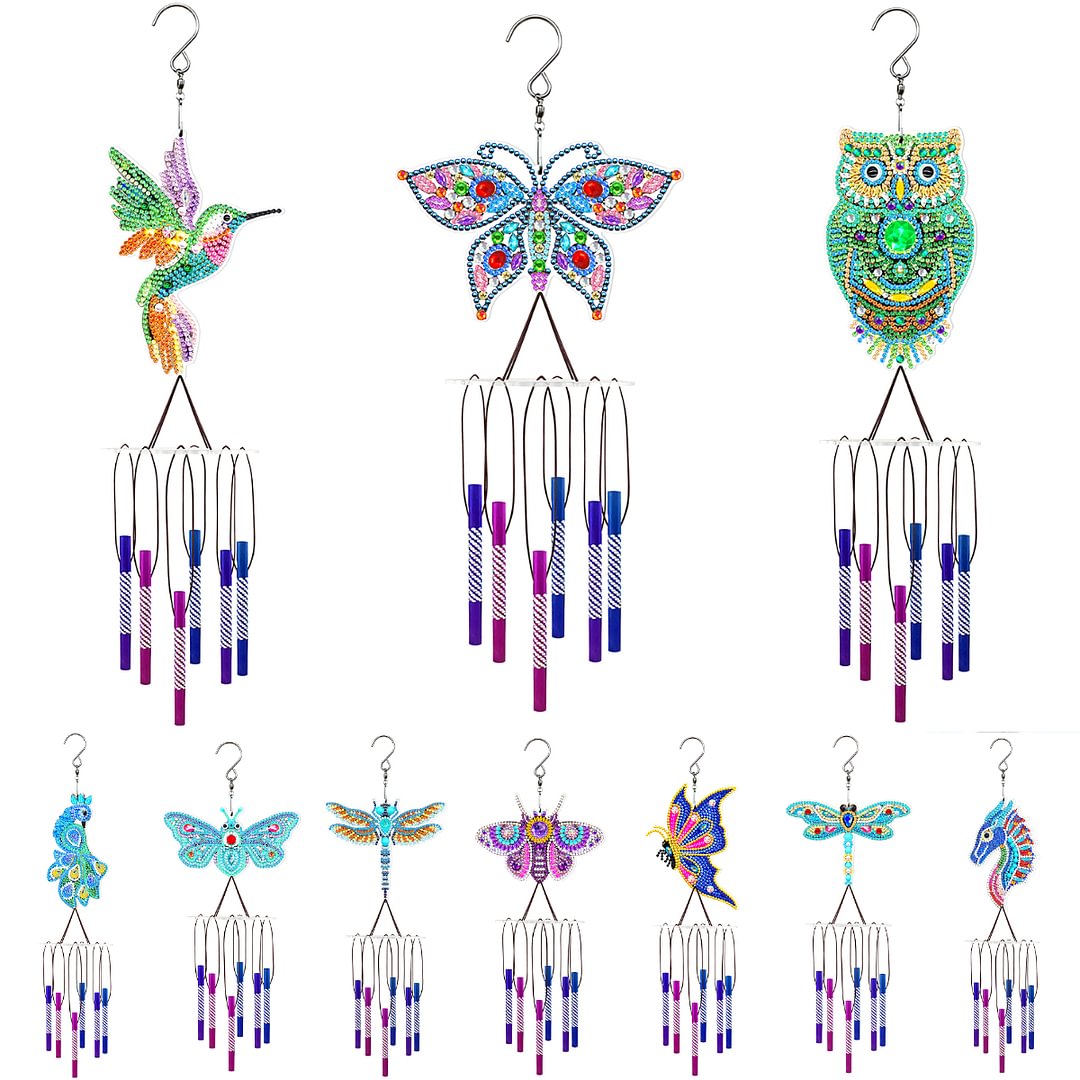 Diamond Painting DIY Acrylic Wind Chime Bell