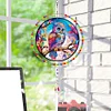 (US Only)Suncatcher Diamond Painting Hanging Pendant Crystal Painting Ornament(Owl A)
