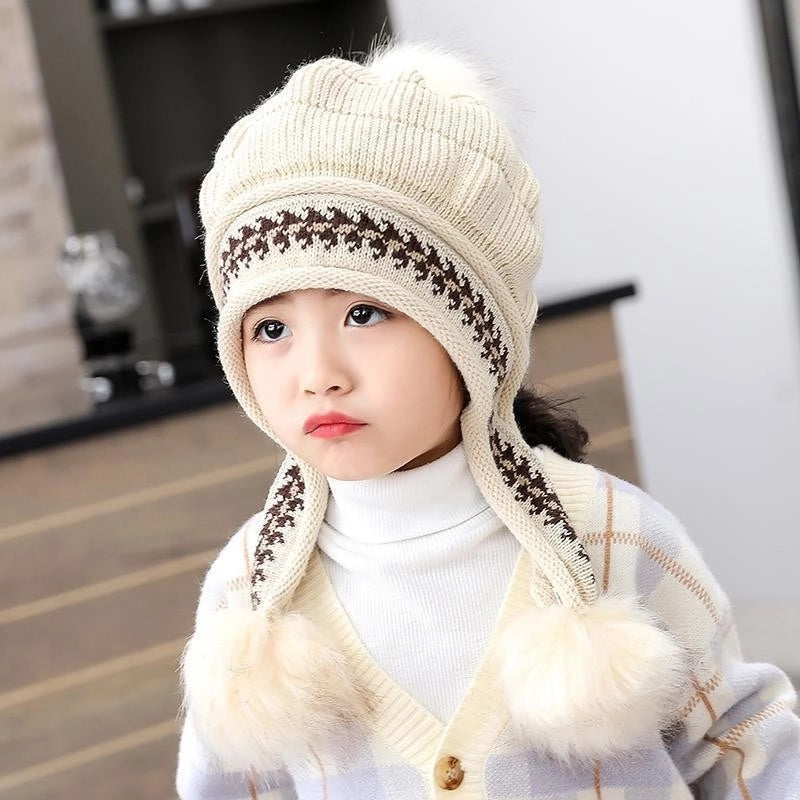 Women’s Sweet Minimalist Color Block Eaveless Wool Cap
