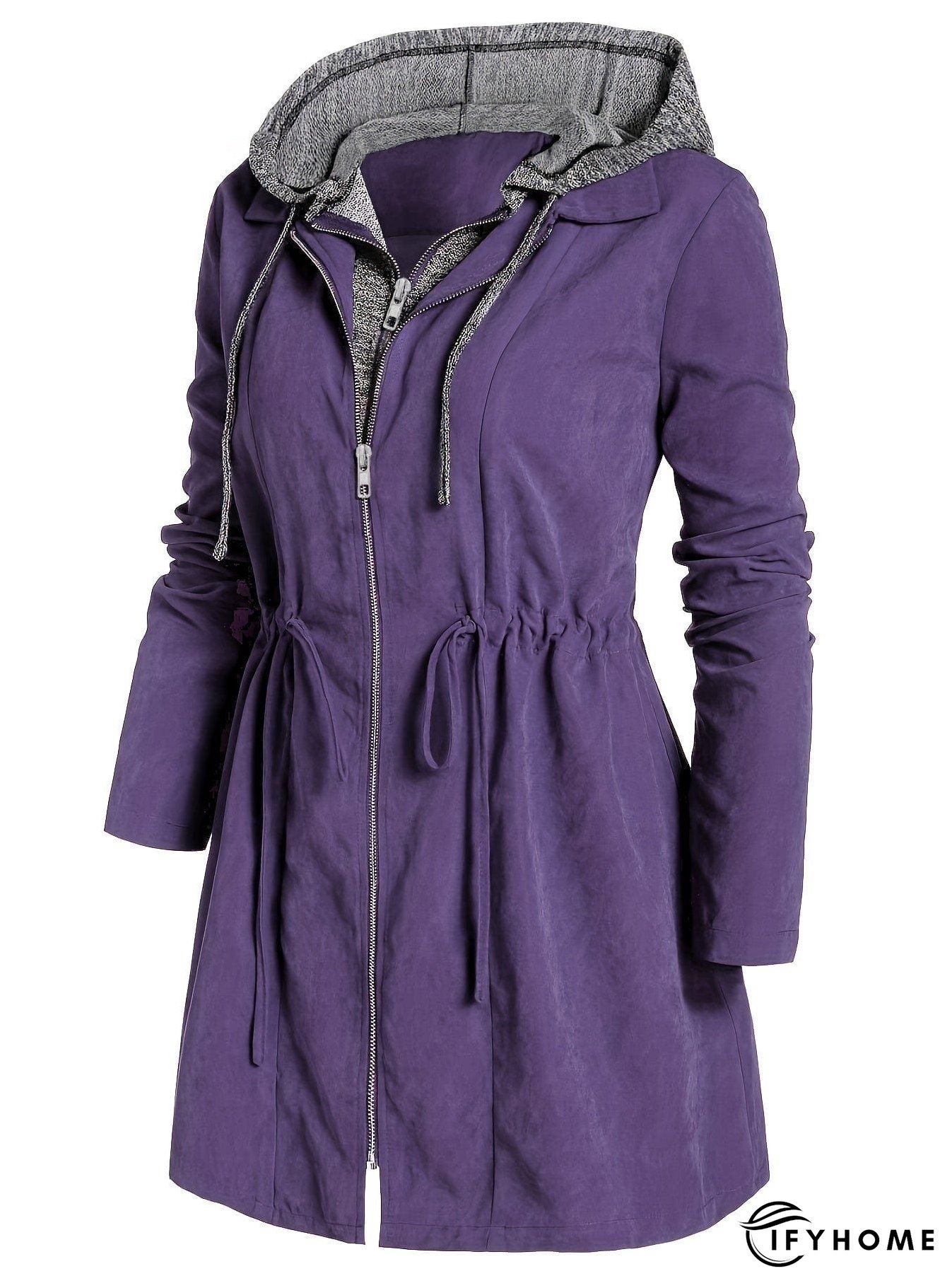 Plus Size Winter Coat with Pockets | IFYHOME