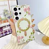Suitable For Samsung S25 Series Magnetic Anti-Fall Flower Mobile Phone Case