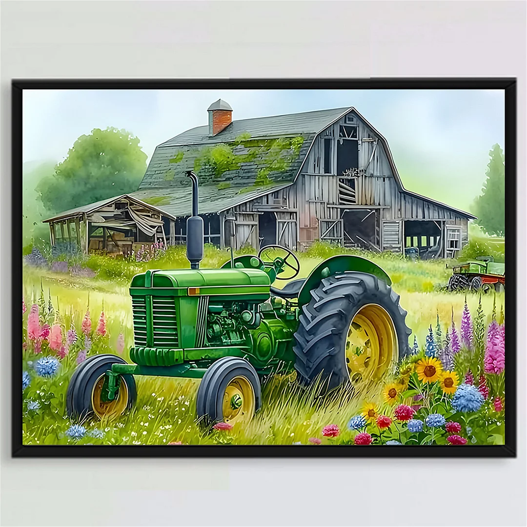 Diamond Painting - Full Round Drill - Tractor(Canvas|40*30cm)