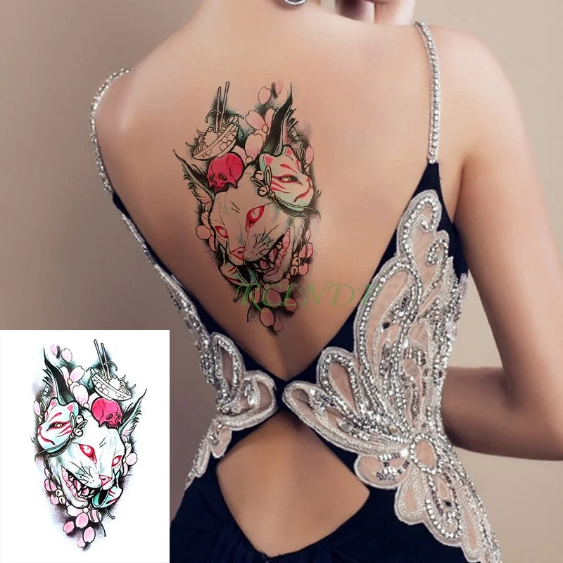 Waterproof Temporary Tattoo Sticker Lotus Dreamcatcher Fake Tatto Flash Tatoo Back leg Abdomen Arm tatouage for Girl Women Men