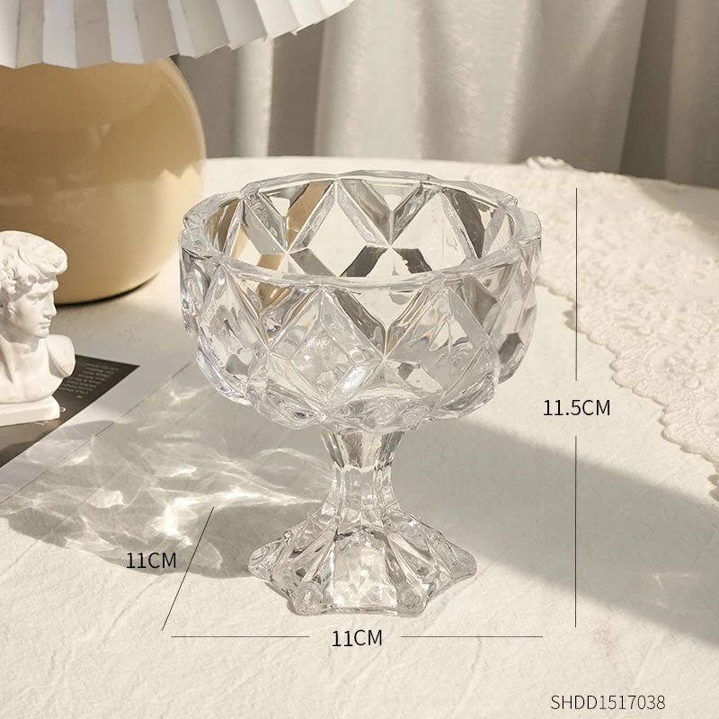 Modern Transparent Glass Candle Holder Home Decoration Living Room Table Decoration Accessories Wedding Decoration Candlesticks