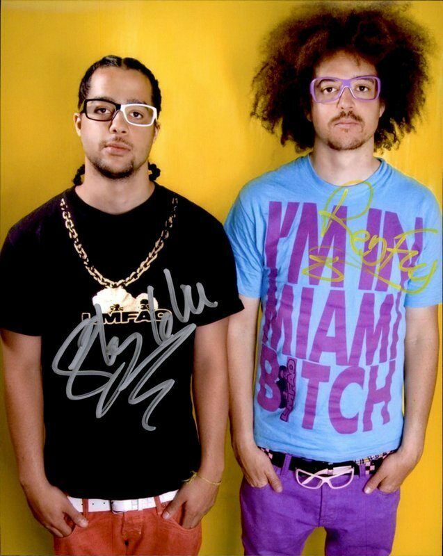 LMFAO Party Rock authentic signed RAPPER 8x10 Photo Poster painting W/Certificate Autographed A8