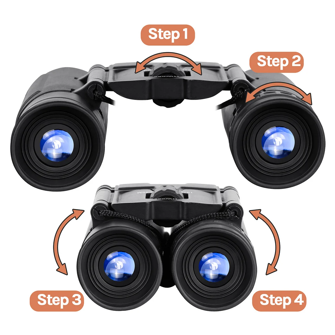 BEBANG 10x25 Binoculars for Kids Adults, Waterproof Small Compact Lightweight Folding Mini Pocket Binoculars for Bird Watching Hiking Travel Concerts Theater Opera