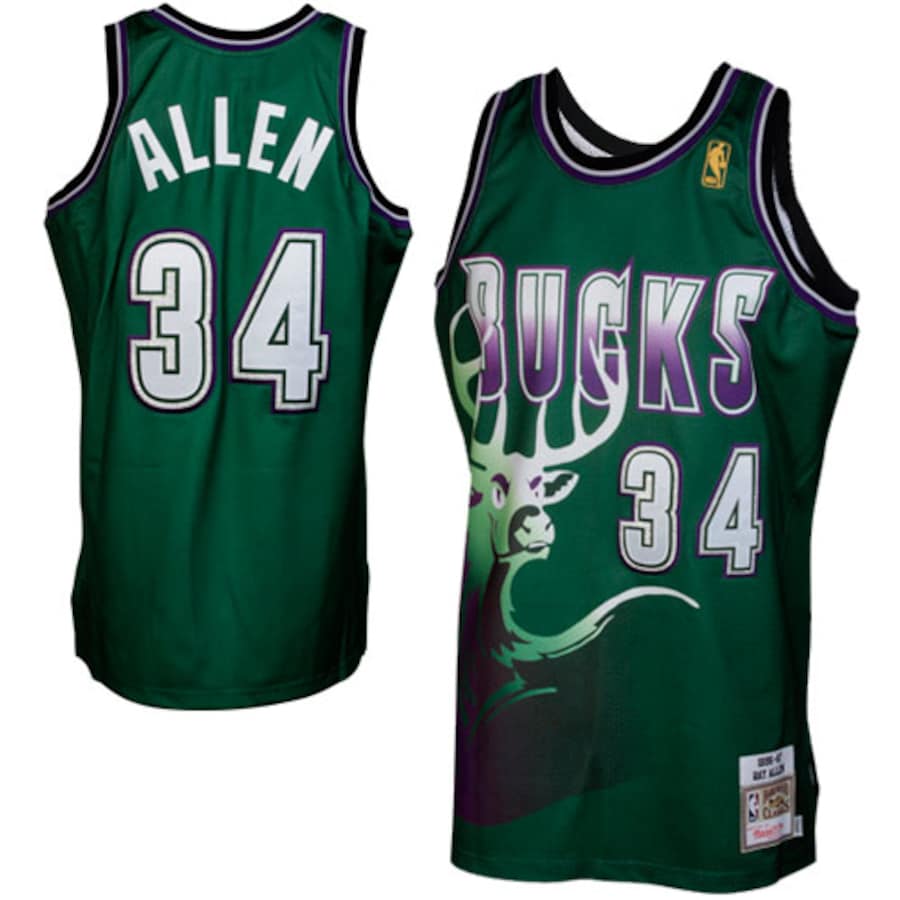 Ray Allen	 Milwaukee Bucks Green 34 MN mysite